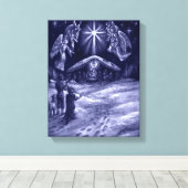 Een Savior is geboren! Canvas Afdruk (Insitu (Houten vloer))