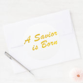 Een Savior is geboren grote stickers (Envelop)
