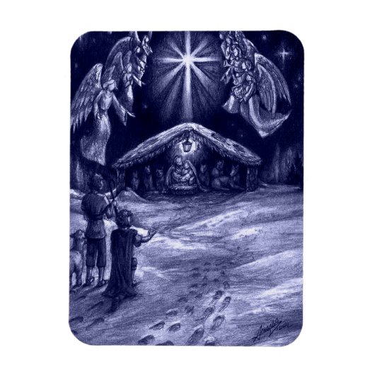 Een Savior is geboren! Magneet (Verticaal)