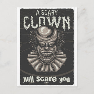Een Scenary Clown Briefkaart