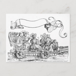 Een scène uit de drievoudige processie van Maximil Briefkaart