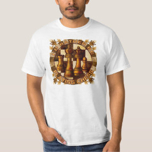 Een schaakbord voor een vrij spel t-shirt