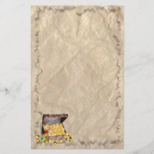 Een schatkist van Pirate Briefpapier