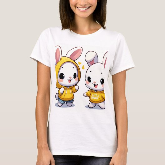 Een schattig bunny t shirt (Voorkant)
