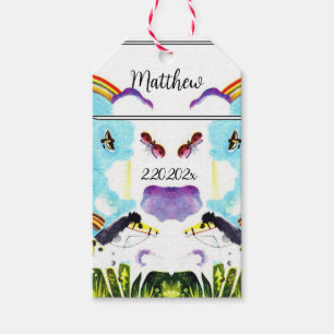 Een schattig cadeau Label als Bladwijzer voor Kind Cadeaulabel