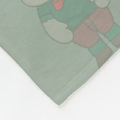 Een schattig hert fleece deken (Hoek)