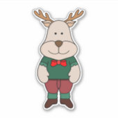 Een schattig hert sticker (Voorkant)