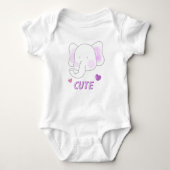 Een schattig olifant-body romper (Voorkant)