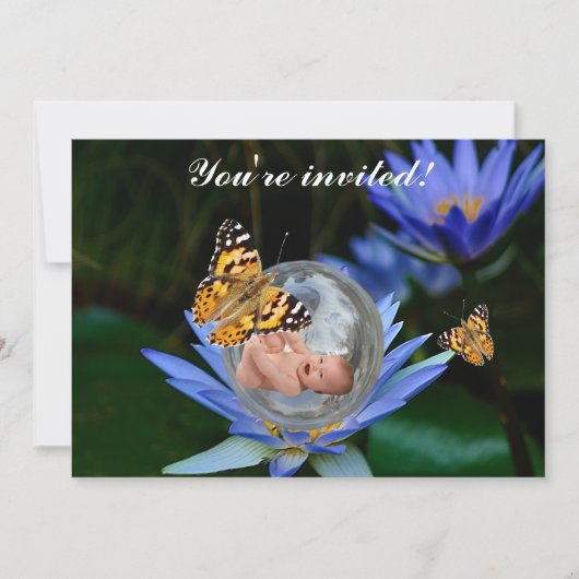 Een schattige baby lievelvlinder. kaart (Voorkant)