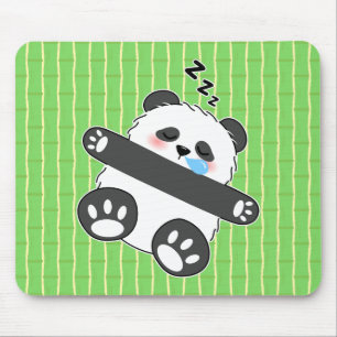 Een Schattige Babypanda Die Vreedzaam Slaapt Muismat