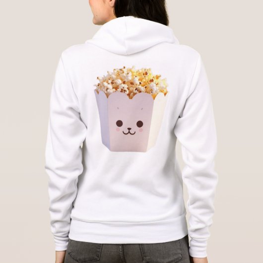 Een Schattige bad van popcorn Hoodie (Achterkant)