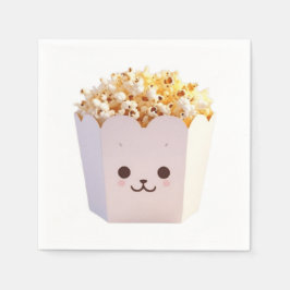 Een Schattige bad van popcorn Servet