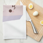 Een Schattige bad van popcorn Theedoek (Quarter Fold)