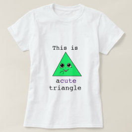 Een schattige driehoek t-shirt