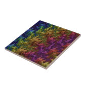 Een schattige en grappige Abstracte regenboog drup Tegeltje (Zijkant)