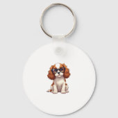 Een schattige hond King Charles Spaniel COPY Sleutelhanger (Voorkant)