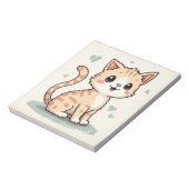 een schattige kat notitieblok (Gedraaid)