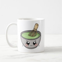 Een schattige kom matcha thee - Kawaii Koffiemok
