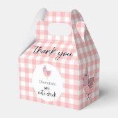 Een Schattige kuiken 1e verjaardag Bedankdoosjes (Achterkant)