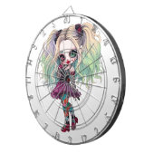 Een Schattige Meisje Halloween Design Collectie 13 Dartbord (Voorkant Rechts)