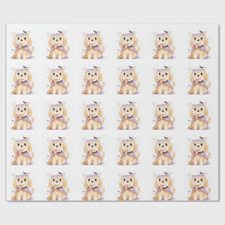Een schattige puppy, het is zo schattig voor Hallo Cadeaupapier