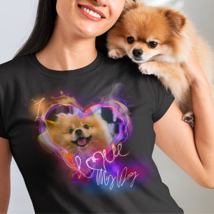 Een Schattige Voeg je eigen foto Dierenvriend T-sh T-shirt