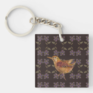Een schattige vogel sleutelhanger