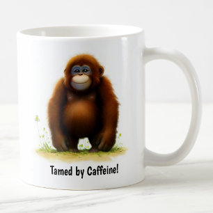 Een Schattigee 3D-geschilderde orang-oetan koffie  Koffiemok