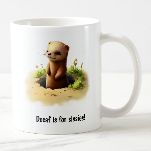 Een Schattigee 3D Painted Weasel Coffee Mok
