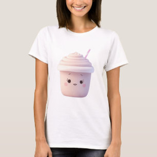 Een Schattigee aardbeienmilkshake T-shirt