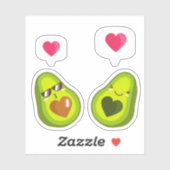 EEN SCHATTIGEE AVOCADO STICKERS (Vel)