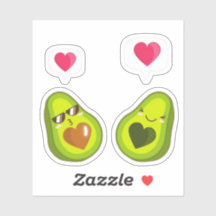 EEN SCHATTIGEE AVOCADO STICKERS