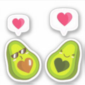 EEN SCHATTIGEE AVOCADO STICKERS (Voorkant)