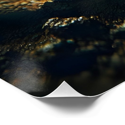 Een Schattigee druppel water Perfect Poster (Hoek)