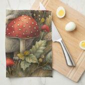 Een Schattigee egel in het bos Theedoek (Quarter Fold)