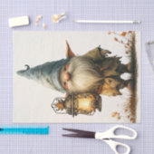 Een Schattigee Gnome met lantaarn Tissuepapier (Craft)