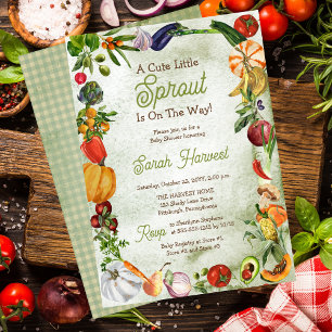 Een Schattigee kleine spruit is op de weg Baby sho Kaart