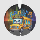 Een SCHATTIGEE schoolbus Ornament (voorkant)