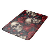 Een schedel en Rozen serie Design 10 Badmat (Gekanteld)
