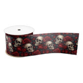 Een schedel en Rozen serie Design 10 Lint (Spoel)