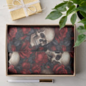 Een schedel en Rozen serie Design 10 Tissuepapier (Geschenk)