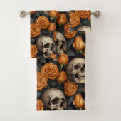 Een schedel en Rozen serie Design 11 Bad Handdoek (Insitu)