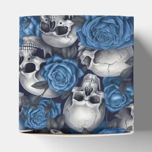 Een schedel en Rozen serie Design 12 Bedankdoosjes (Bovenkant)