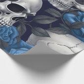 Een schedel en Rozen serie Design 12 Cadeaupapier (Hoek)
