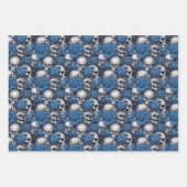 Een schedel en Rozen serie Design 12 Inpakpapier Vel (Voorkant 3)