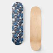 Een schedel en Rozen serie Design 12 Skateboard (Voorkant)