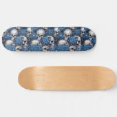 Een schedel en Rozen serie Design 12 Skateboard (Horizontaal)
