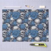 Een schedel en Rozen serie Design 12 Tissuepapier (Craft)