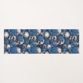 Een schedel en Rozen serie Design 12 Yogamat (Achterkant (horizontaal))