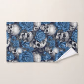 Een Schedel en Rozen Serie Ontwerp 12 Bad Handdoek (Handdoek)